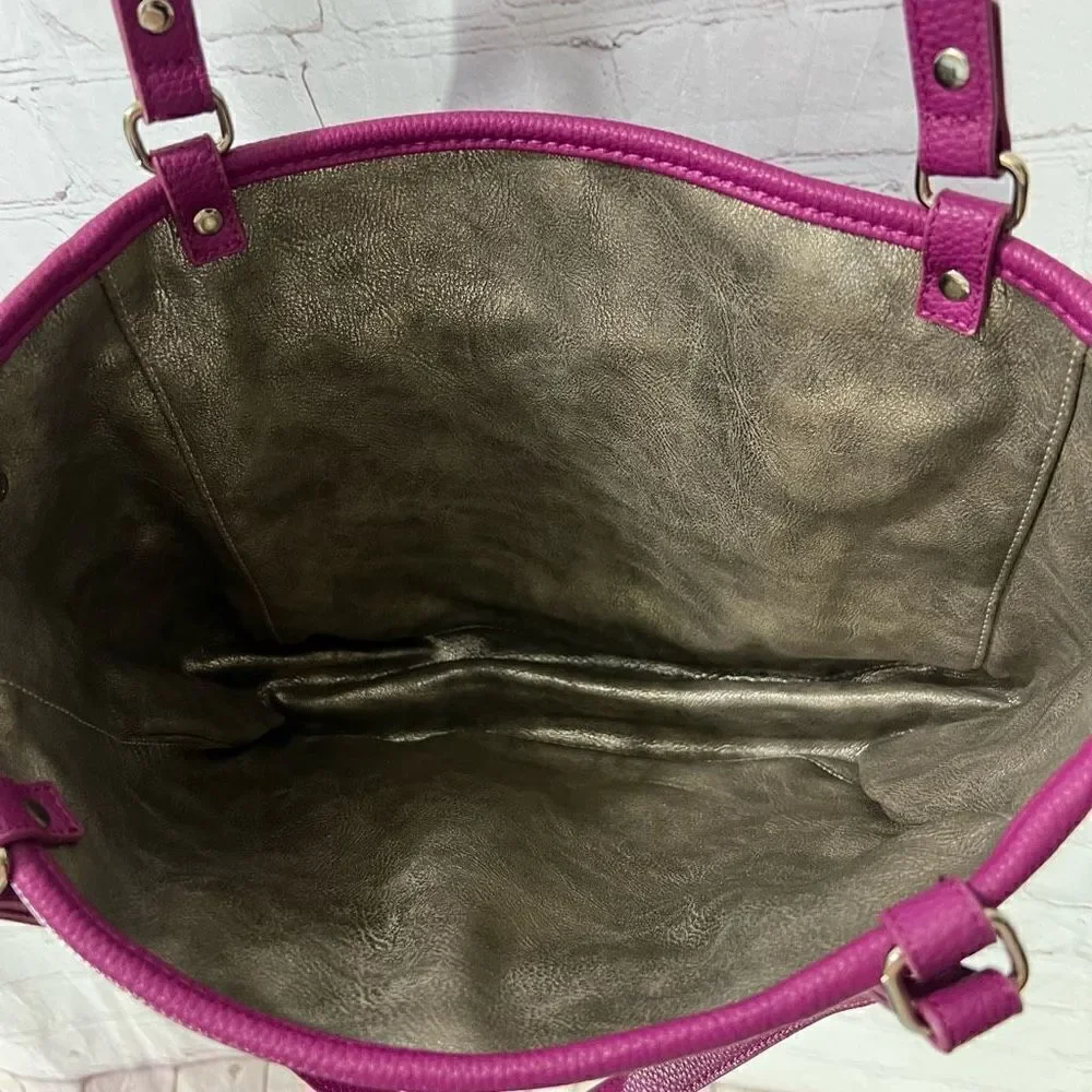 Jewell Magenta Reversible Tote